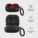 Iconic Red Ruby - Marble Samsung Galaxy Buds Live Case 4