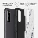 Satin White - Marble Samsung Galaxy S20 FE 4G / 5G Case 6