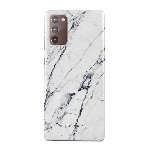 Satin White - Marble Samsung Galaxy Note 20 4G / 5G Case 1