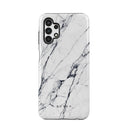 Satin White - Marble Samsung Galaxy A13 4G Case 1