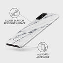 Satin White - Marble Samsung Galaxy A51 4G Case 7