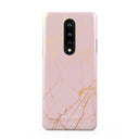 Peachy Gold - Pink Marble OnePlus 8 Case 1