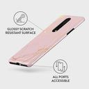 Peachy Gold - Pink Marble OnePlus 8 Case 3