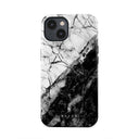 Fatal Contradiction - Black & White Marble iPhone 14 Plus Case 5