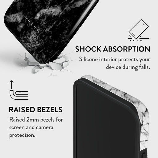 Fatal Contradiction - Black & White Marble iPhone 14 Plus Case 8