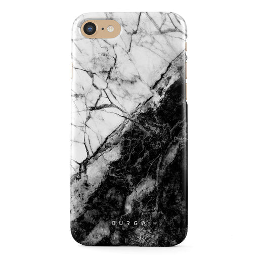 Fatal Contradiction - Black & White Marble iPhone SE (2020) Case 1