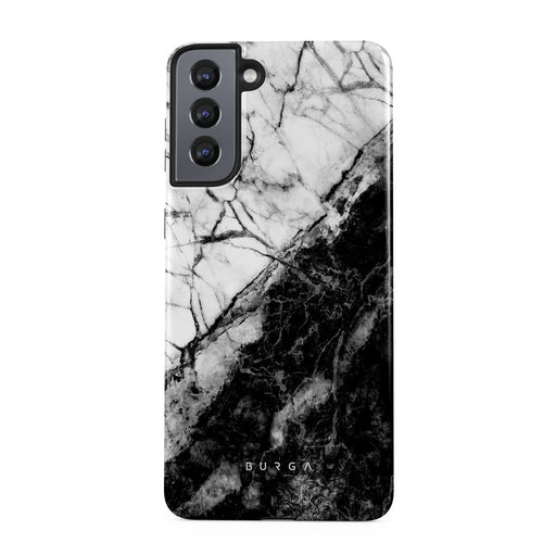 Fatal Contradiction - Black & White Marble Samsung Galaxy S21 Case 5