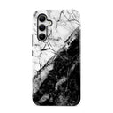 Fatal Contradiction - Black & White Marble Samsung Galaxy A54 Case 1