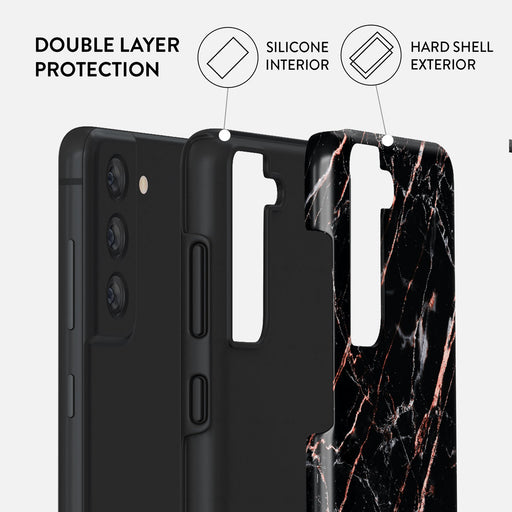 Rose Gold Marble - Samsung Galaxy S21 FE Case 2