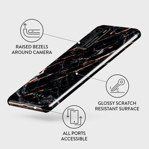 Rose Gold Marble - Huawei P40 Case 3