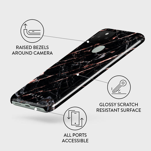 Rose Gold Marble - Google Pixel 5 Case 3