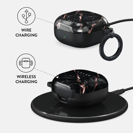 Rose Gold Marble - Samsung Galaxy Buds 2 Case 3