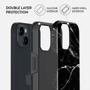 Noir Origin - Black Marble iPhone 14 Plus Case 6