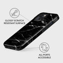 Noir Origin - Black Marble iPhone 14 Plus Case 7