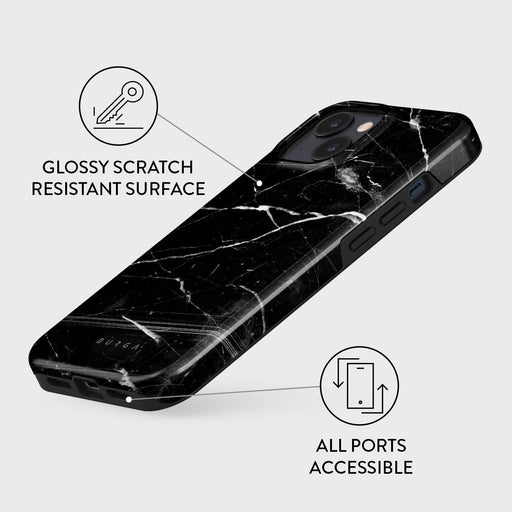 Noir Origin - Black Marble iPhone 14 Plus Case 7