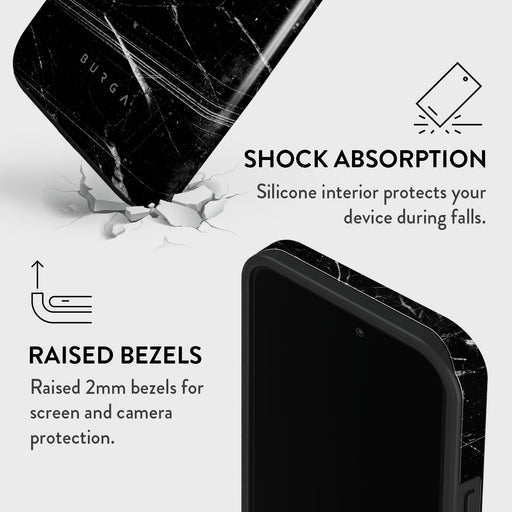 Noir Origin - Black Marble iPhone 14 Pro Case 8