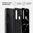 Noir Origin - Black Marble Huawei P30 Lite Case 6