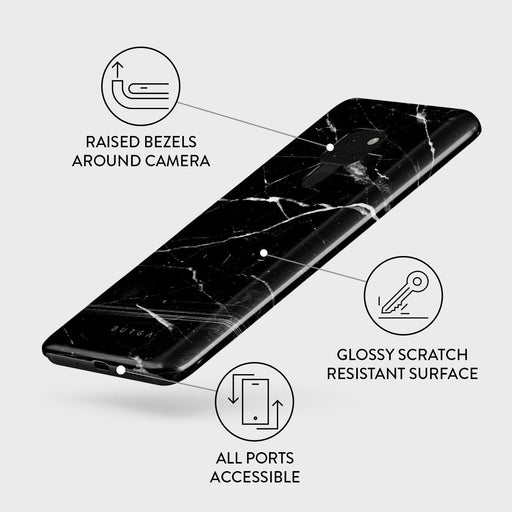 Noir Origin - Black Marble Huawei Mate 20 Case 3