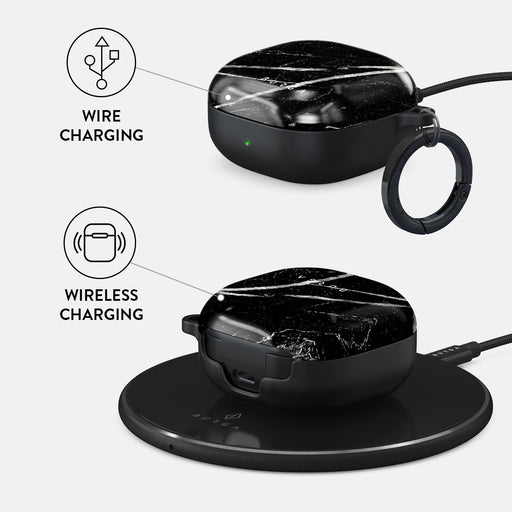 Noir Origin - Black Marble Samsung Galaxy Buds Pro 2 Case 3
