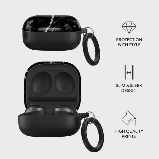Noir Origin - Black Marble Samsung Galaxy Buds Pro 2 Case 4