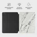 Satin White - Marble iPad Pro 11 (2nd/1st Gen) Case 3