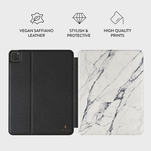 Satin White - Marble iPad Pro 11 (2nd/1st Gen) Case 3