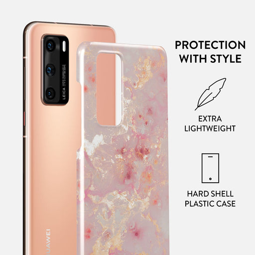 Golden Coral - Pink Huawei P40 Case 2