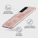 Golden Coral - Pink Huawei P40 Case 3
