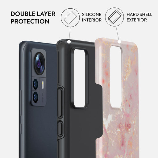 Golden Coral - Pink Xiaomi 12 Pro Case 2