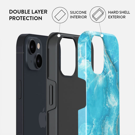 Ocean Waves - Blue iPhone 14 Case 6