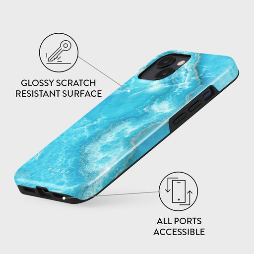 Ocean Waves - Blue iPhone 14 Case 7