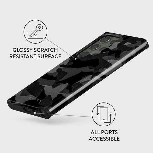 Night Black Camouflage - Samsung Galaxy S23 Ultra Case 5