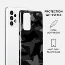 Night Black Camouflage - Samsung Galaxy A72 4G / 5G Case 2