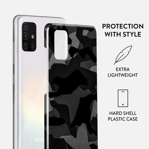 Night Black Camouflage - Samsung Galaxy A71 4G Case 2