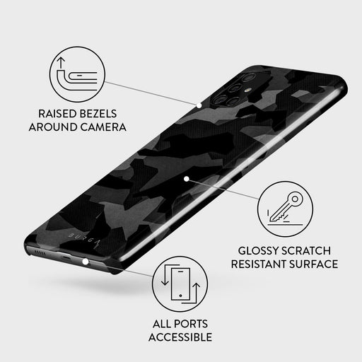 Night Black Camouflage - Samsung Galaxy A71 4G Case 3