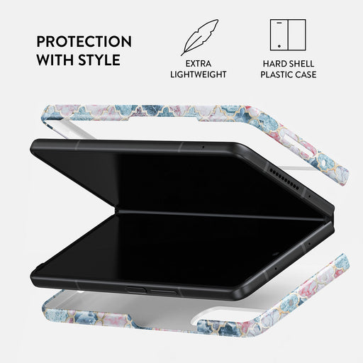 Pink Beach - Mosaic Samsung Galaxy Z Fold 3 Case 2