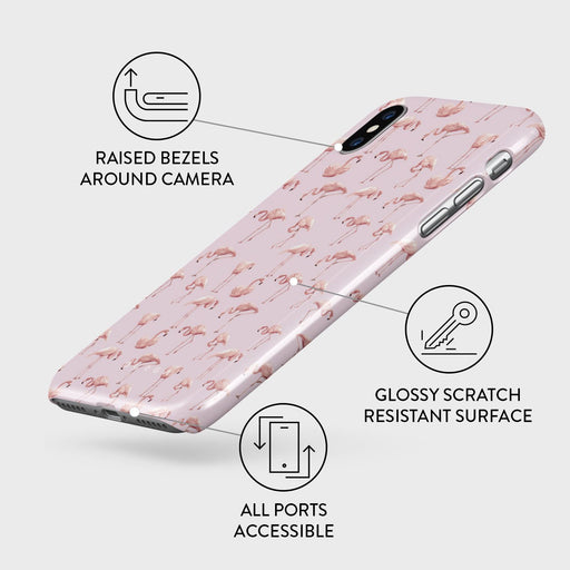 Nostalgic Pink - Flamingos iPhone XS Max Case 3