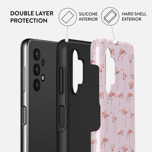 Nostalgic Pink - Flamingos Samsung Galaxy A32 5G Case 2