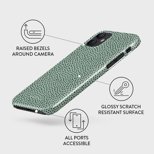 Mint Gelato - Dots iPhone 12 Mini Case 3