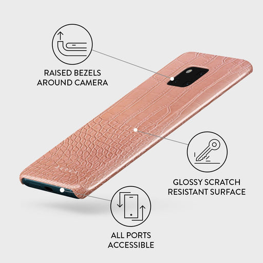 Pink Croco - Huawei Mate 20 Pro Case 3