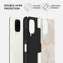 Vanilla Sand - Marble Samsung Galaxy A12 4G Case 6