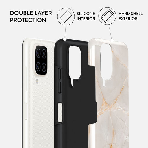 Vanilla Sand - Marble Samsung Galaxy A12 4G Case 6