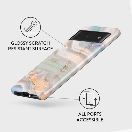 Pastel Hues - Colorful Marble Google Pixel 6 Pro Case 3