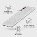Glacial Desert - White Snakeskin Samsung Galaxy S21 Plus Case 3