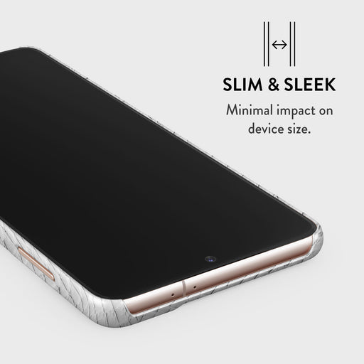 Glacial Desert - White Snakeskin Samsung Galaxy S21 Plus Case 4