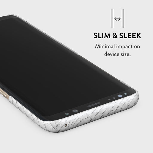 Glacial Desert - White Snakeskin Samsung Galaxy S8 Case 4