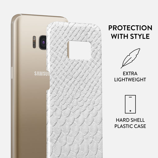 Glacial Desert - White Snakeskin Samsung Galaxy S8 Case 2
