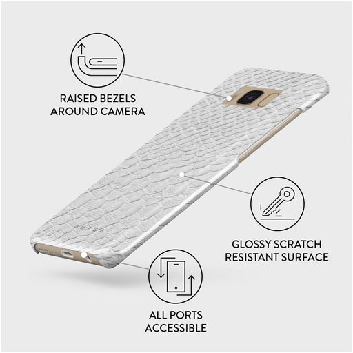 Glacial Desert - White Snakeskin Samsung Galaxy S8 Case 3