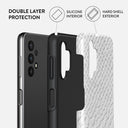 Glacial Desert - White Snakeskin Samsung Galaxy A32 5G Case 2