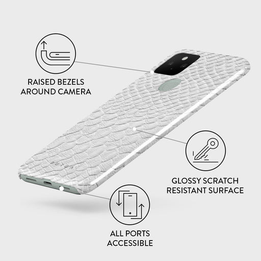 Glacial Desert - White Snakeskin Google Pixel 5 Case 3